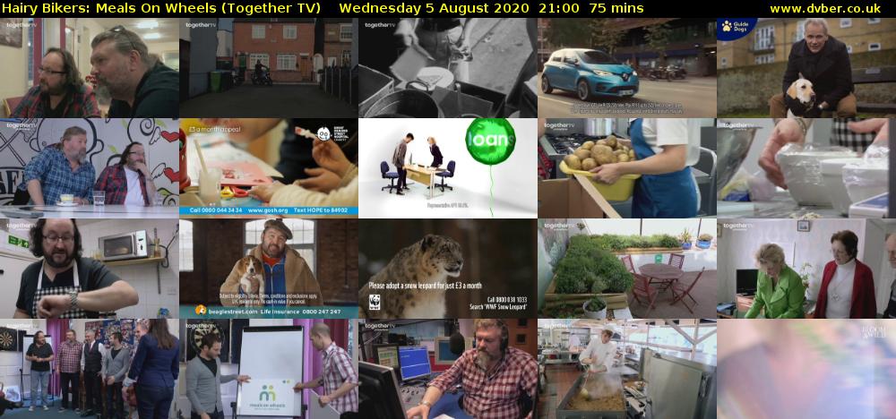 Hairy Bikers: Meals On Wheels (Together TV) Wednesday 5 August 2020 21:00 - 22:15