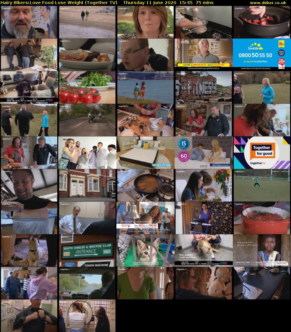 Hairy Bikers:Love Food Lose Weight (Together TV) Thursday 11 June 2020 15:45 - 17:00
