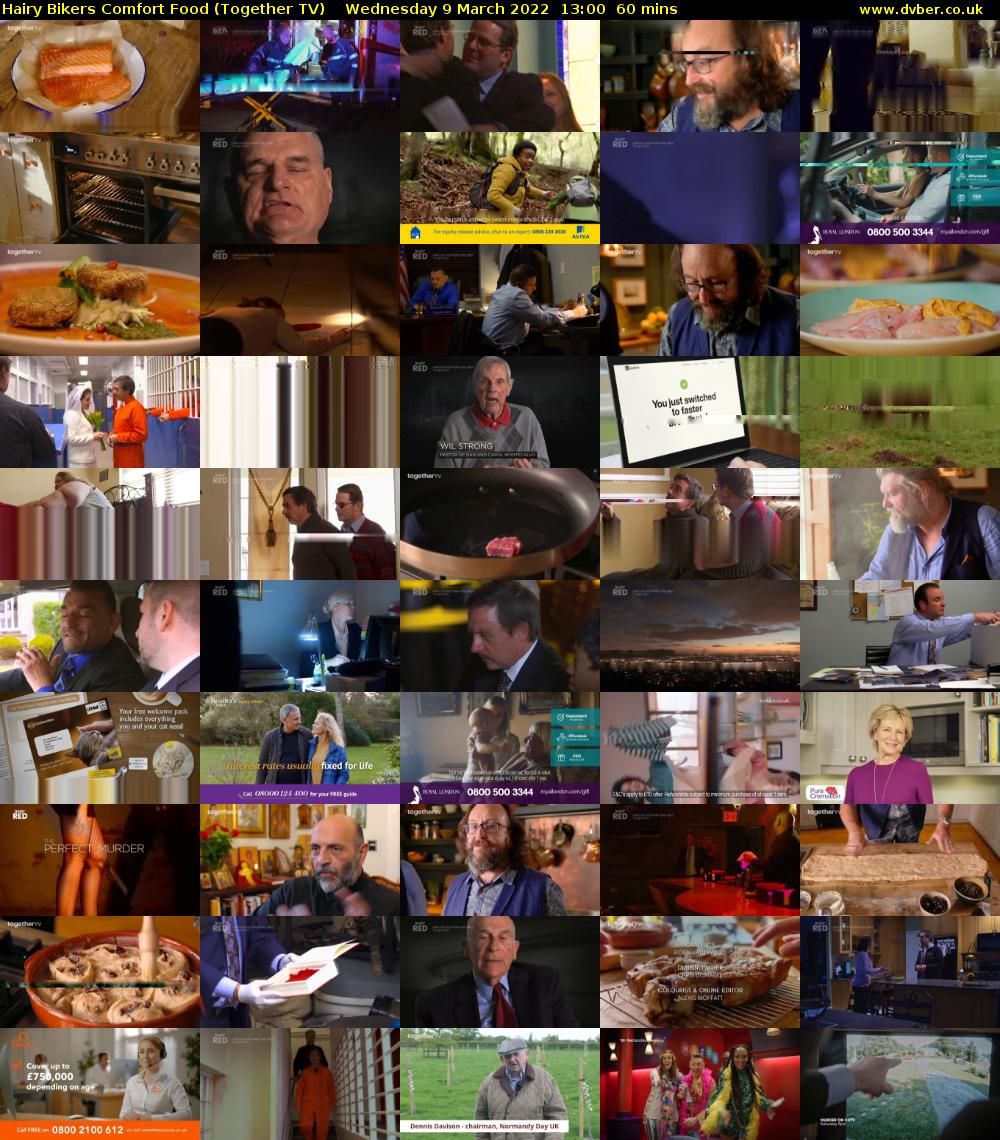 Hairy Bikers Comfort Food (Together TV) Wednesday 9 March 2022 13:00 - 14:00