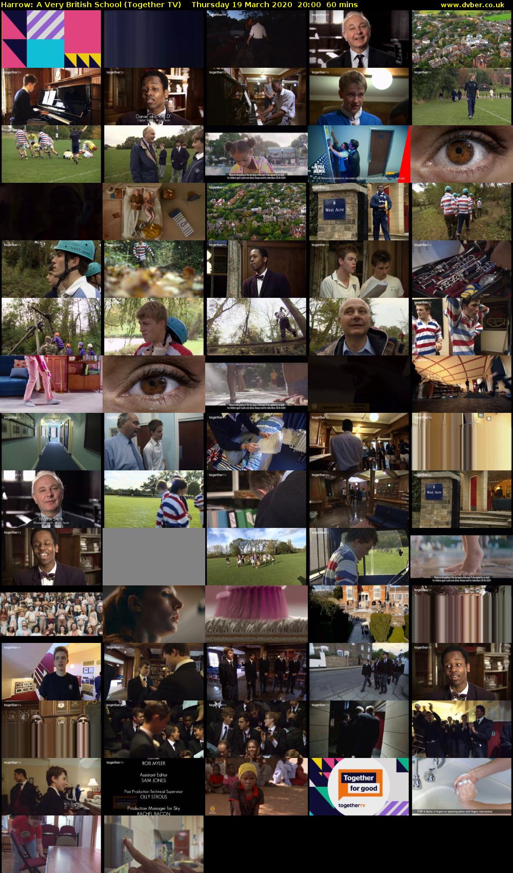 Harrow: A Very British School (Together TV) Thursday 19 March 2020 20:00 - 21:00