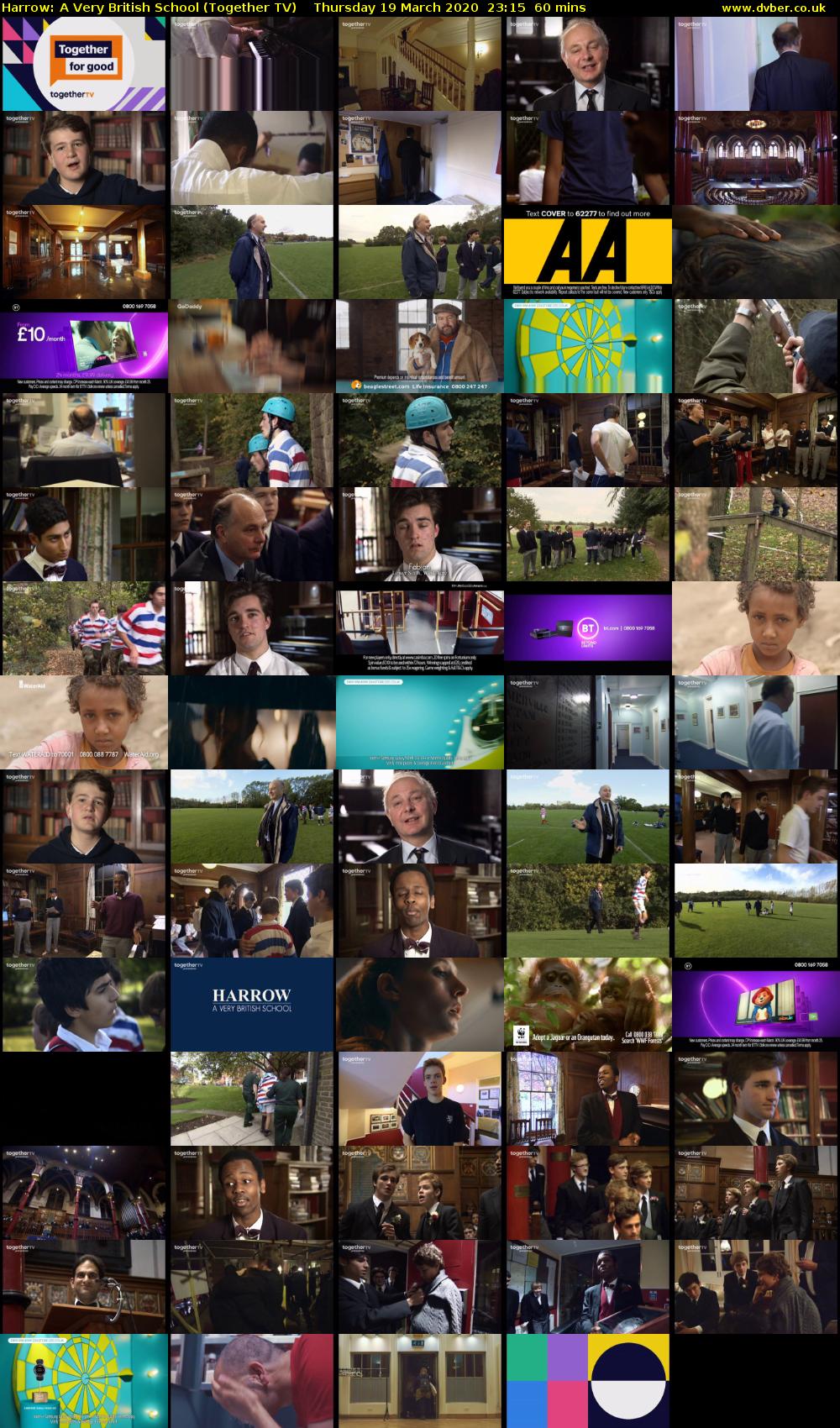 Harrow: A Very British School (Together TV) Thursday 19 March 2020 23:15 - 00:15