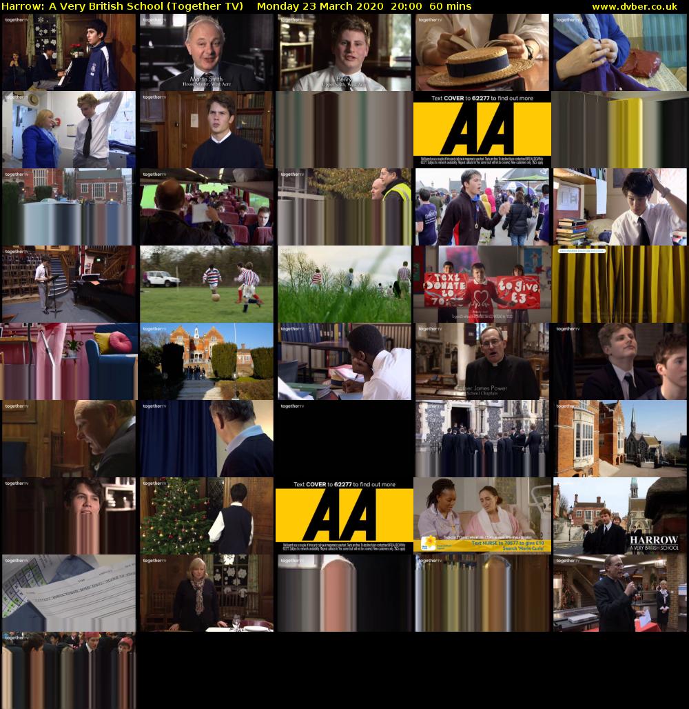 Harrow: A Very British School (Together TV) Monday 23 March 2020 20:00 - 21:00