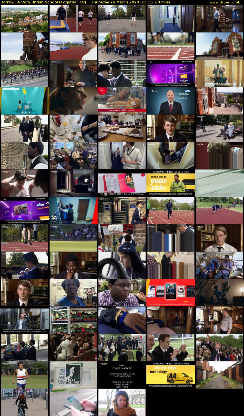 Harrow: A Very British School (Together TV) Thursday 26 March 2020 23:15 - 00:15