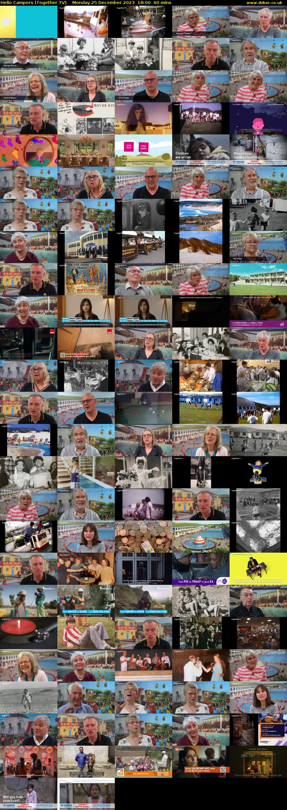 Hello Campers (Together TV) Monday 25 December 2023 18:00 - 19:00