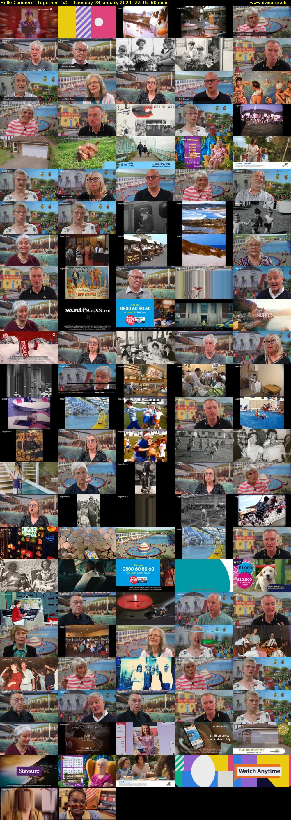 Hello Campers (Together TV) Tuesday 23 January 2024 22:15 - 23:15