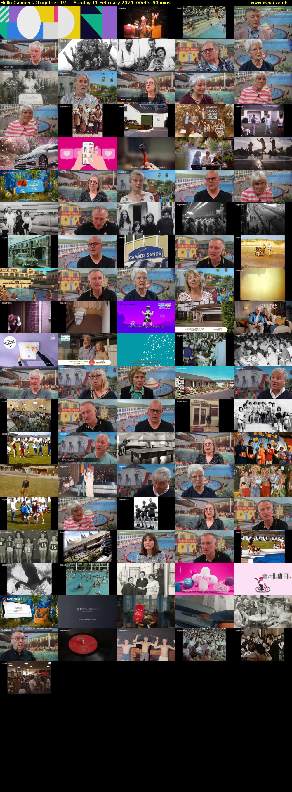 Hello Campers (Together TV) Sunday 11 February 2024 00:45 - 01:45