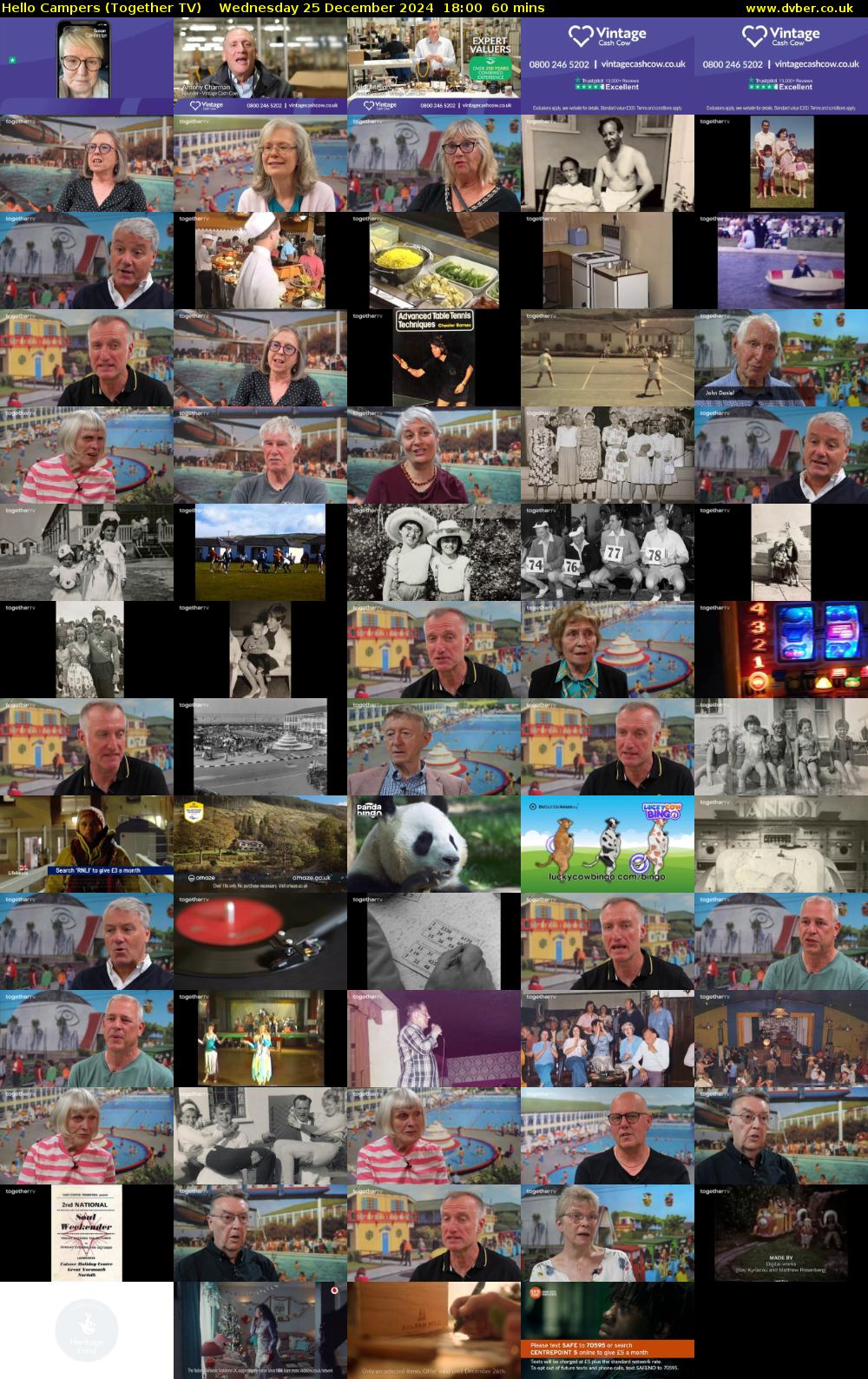 Hello Campers (Together TV) Wednesday 25 December 2024 18:00 - 19:00