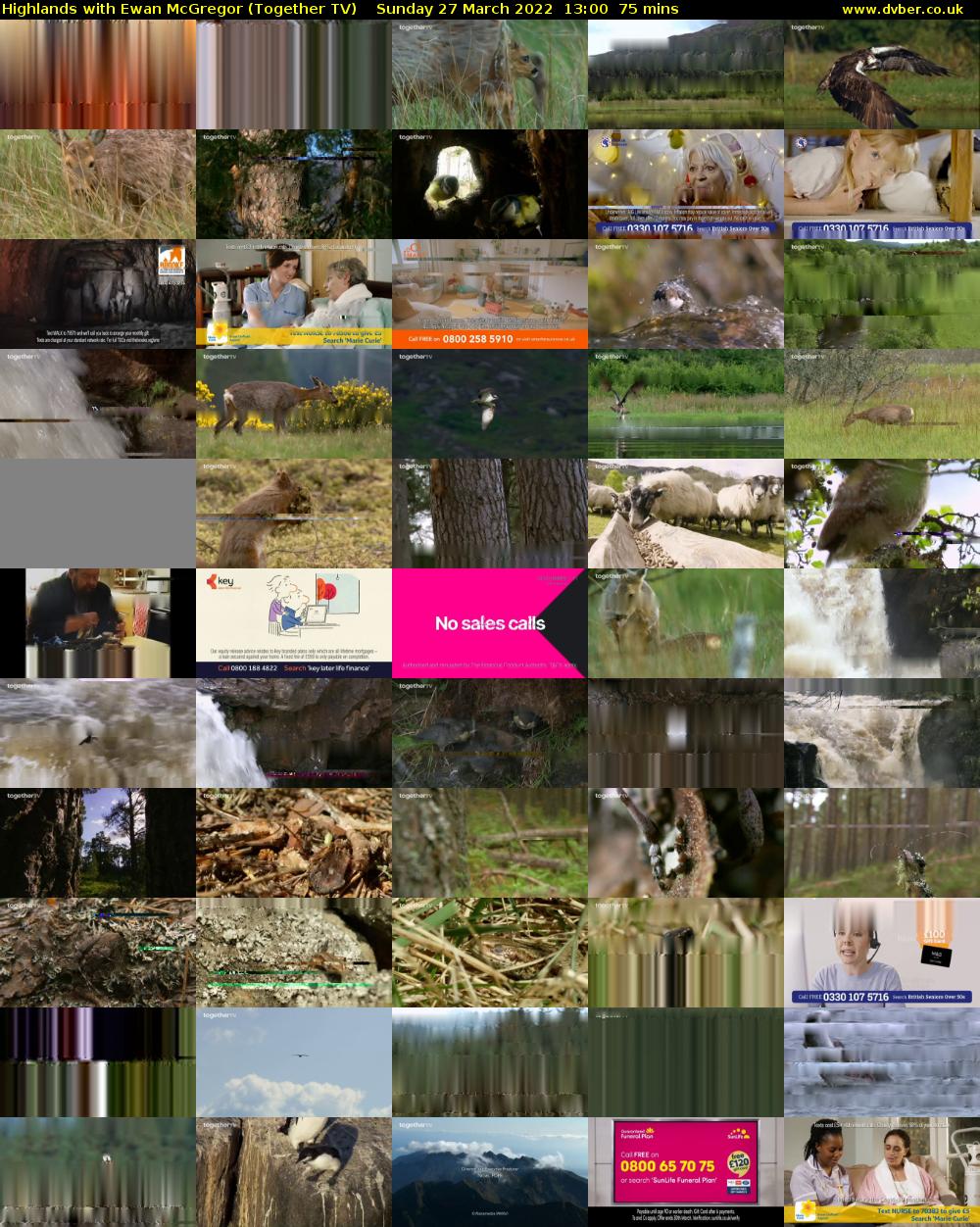 Highlands with Ewan McGregor (Together TV) Sunday 27 March 2022 13:00 - 14:15
