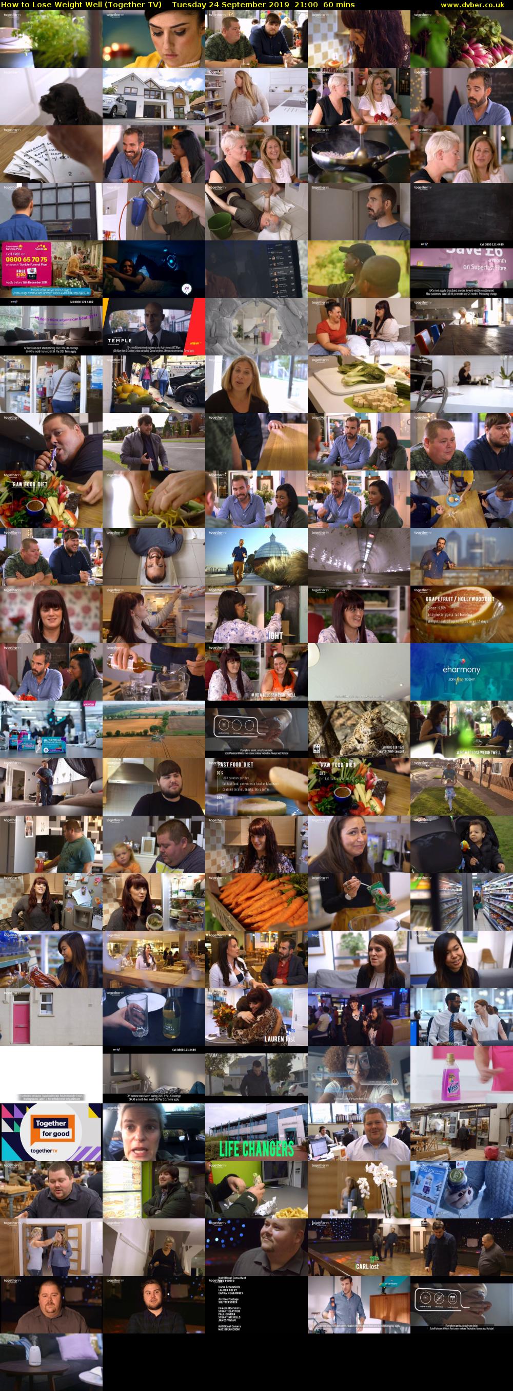How to Lose Weight Well (Together TV) Tuesday 24 September 2019 21:00 - 22:00