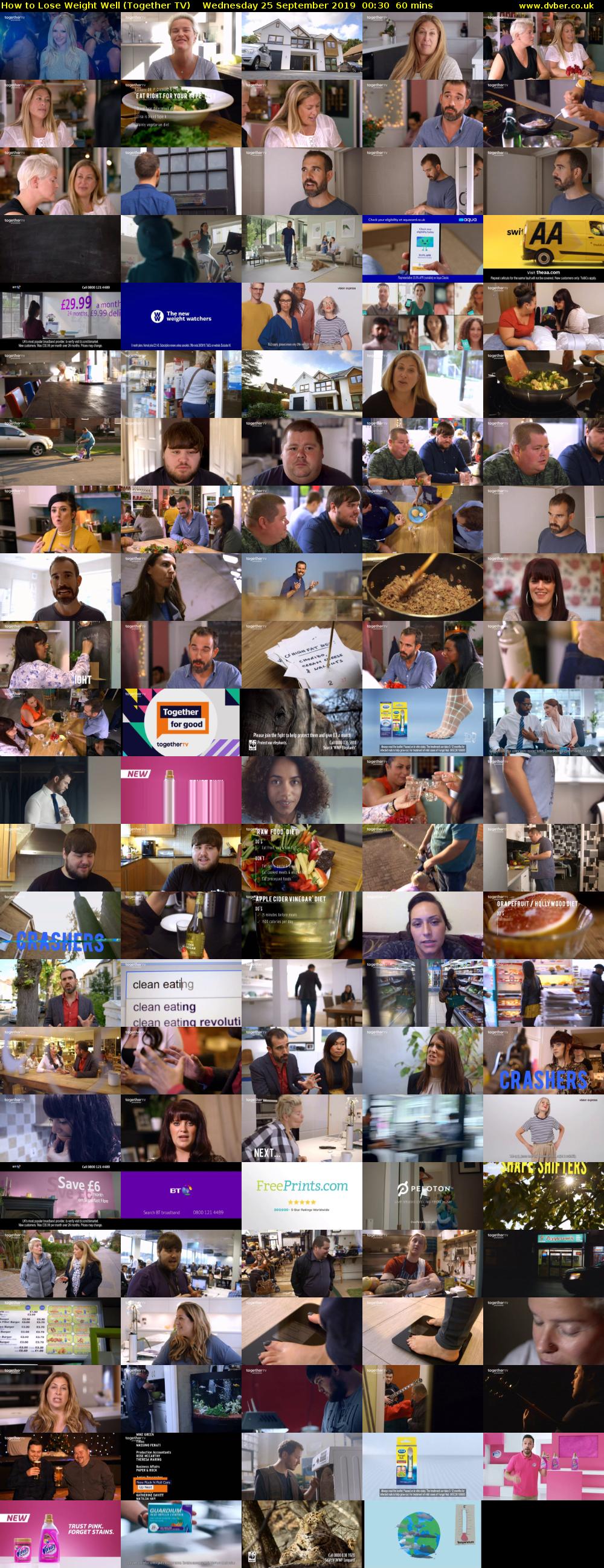 How to Lose Weight Well (Together TV) Wednesday 25 September 2019 00:30 - 01:30