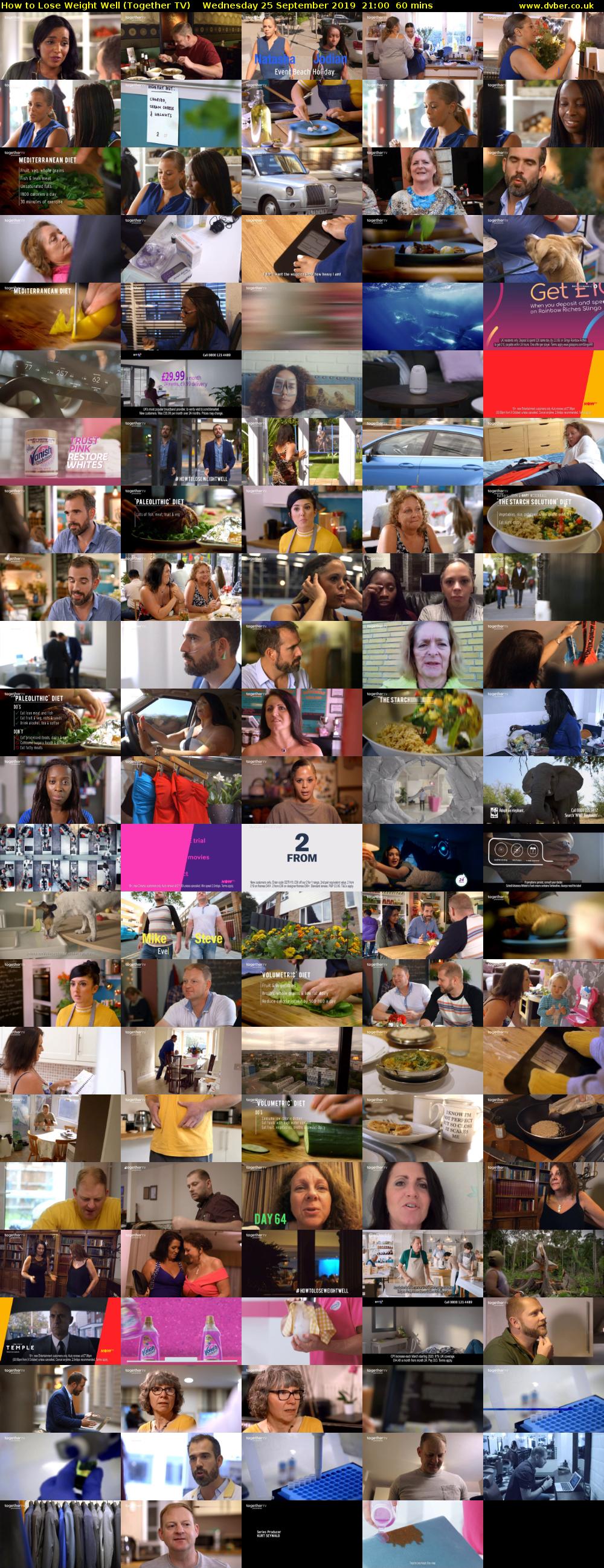 How to Lose Weight Well (Together TV) Wednesday 25 September 2019 21:00 - 22:00