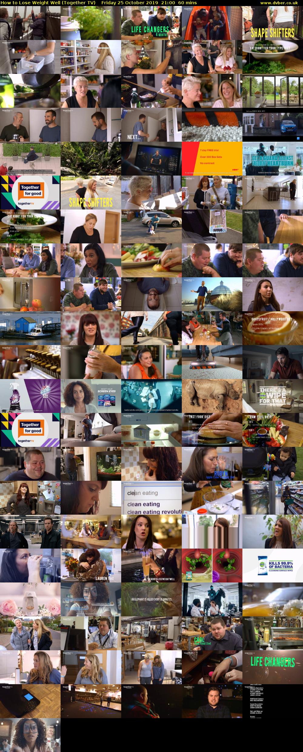 How to Lose Weight Well (Together TV) Friday 25 October 2019 21:00 - 22:00