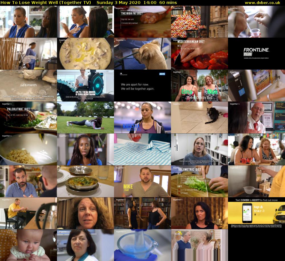 How to Lose Weight Well (Together TV) Sunday 3 May 2020 14:00 - 15:00