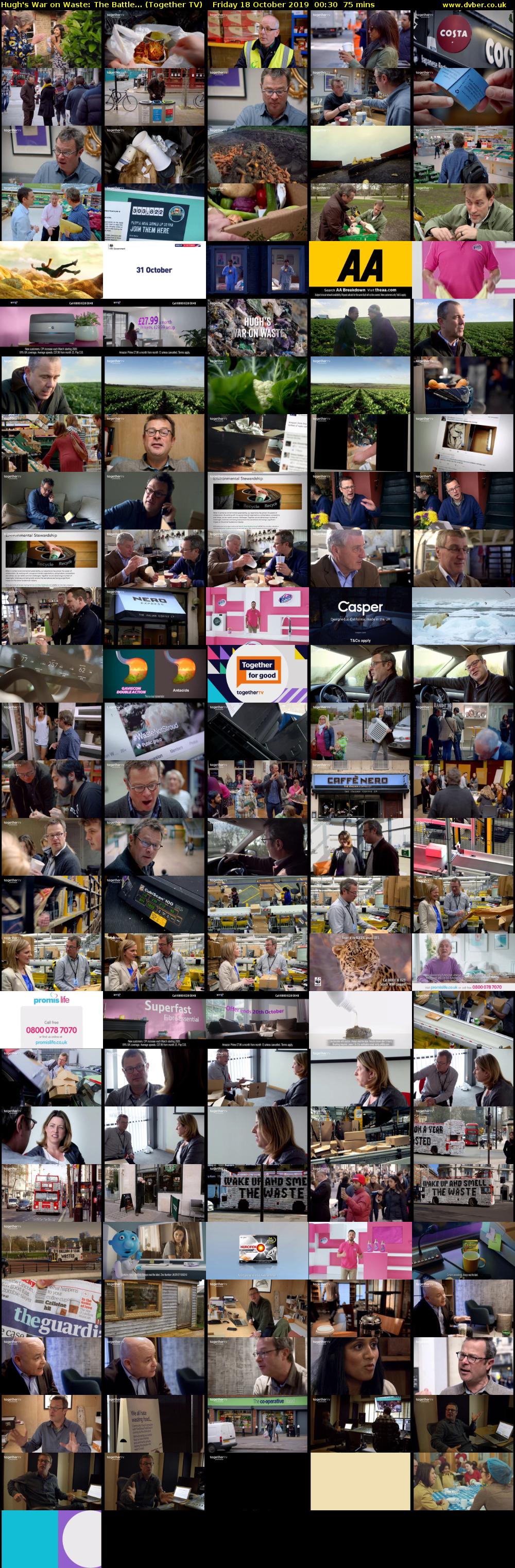 Hugh's War on Waste: The Battle... (Together TV) Friday 18 October 2019 00:30 - 01:45