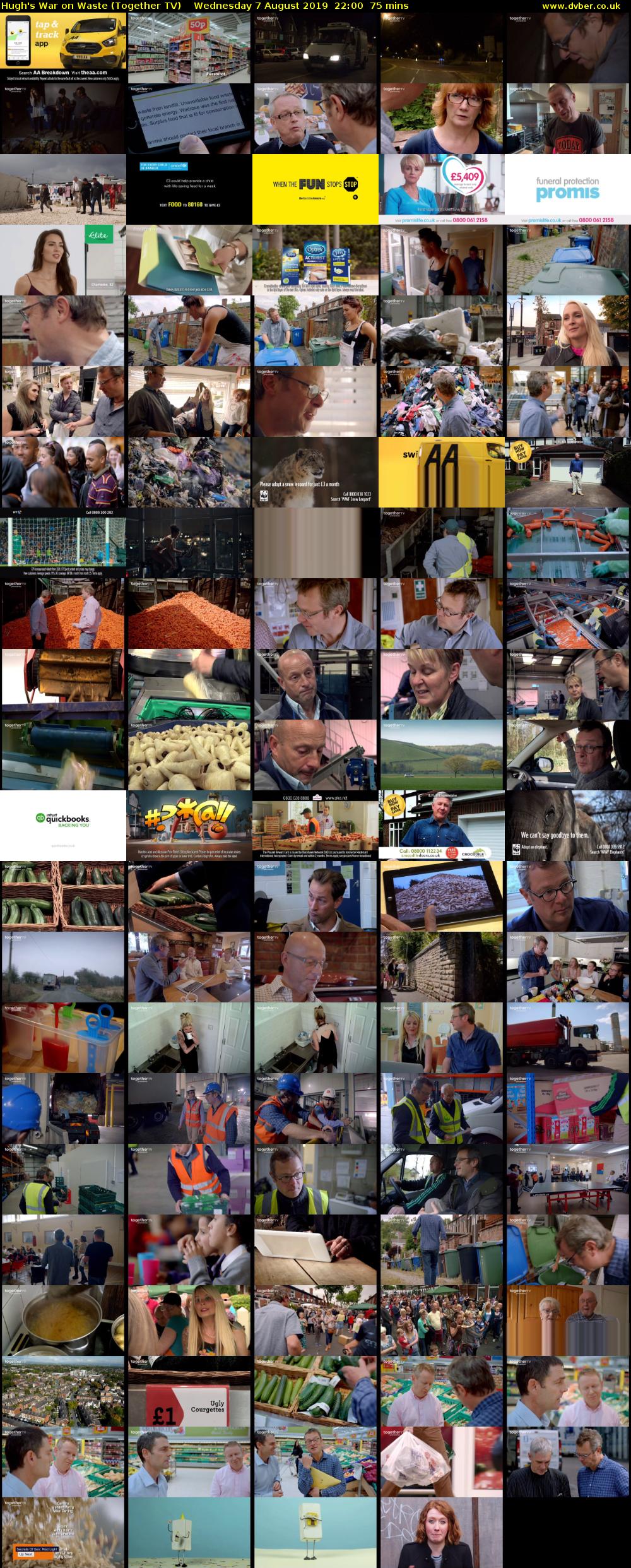Hugh's War on Waste (Together TV) Wednesday 7 August 2019 22:00 - 23:15