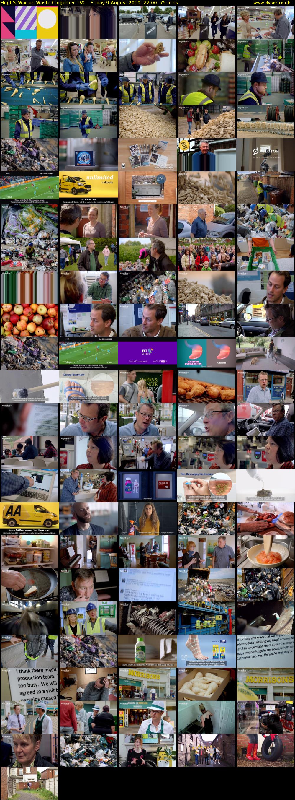 Hugh's War on Waste (Together TV) Friday 9 August 2019 22:00 - 23:15