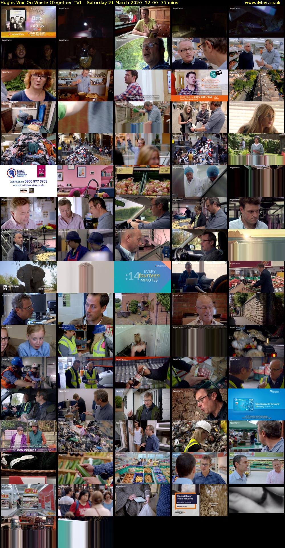 Hughs War On Waste (Together TV) Saturday 21 March 2020 12:00 - 13:15