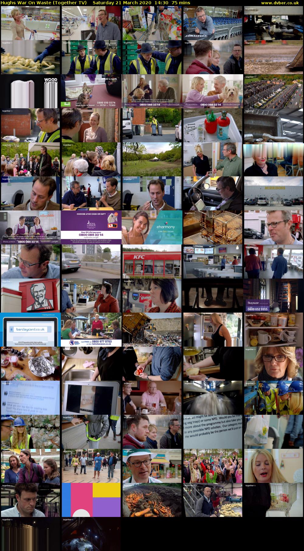Hughs War On Waste (Together TV) Saturday 21 March 2020 14:30 - 15:45