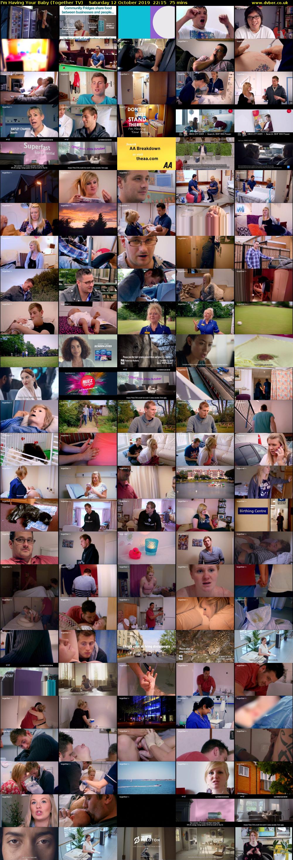 I'm Having Your Baby (Together TV) Saturday 12 October 2019 22:15 - 23:30