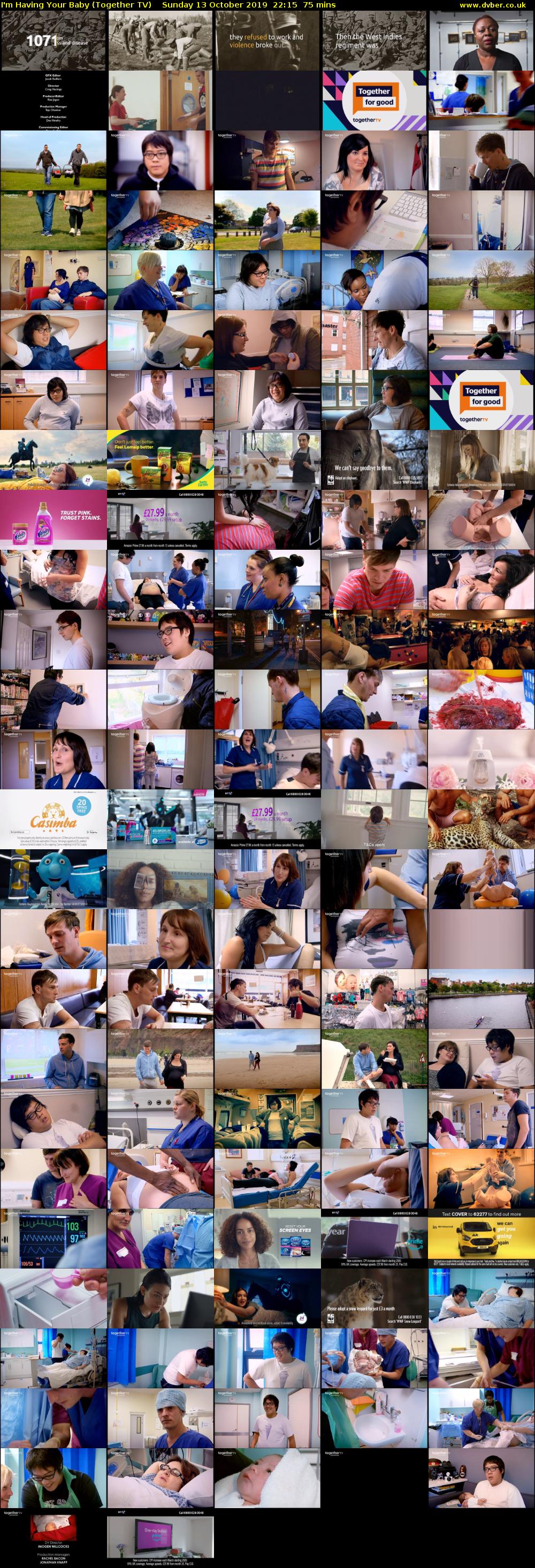 I'm Having Your Baby (Together TV) Sunday 13 October 2019 22:15 - 23:30