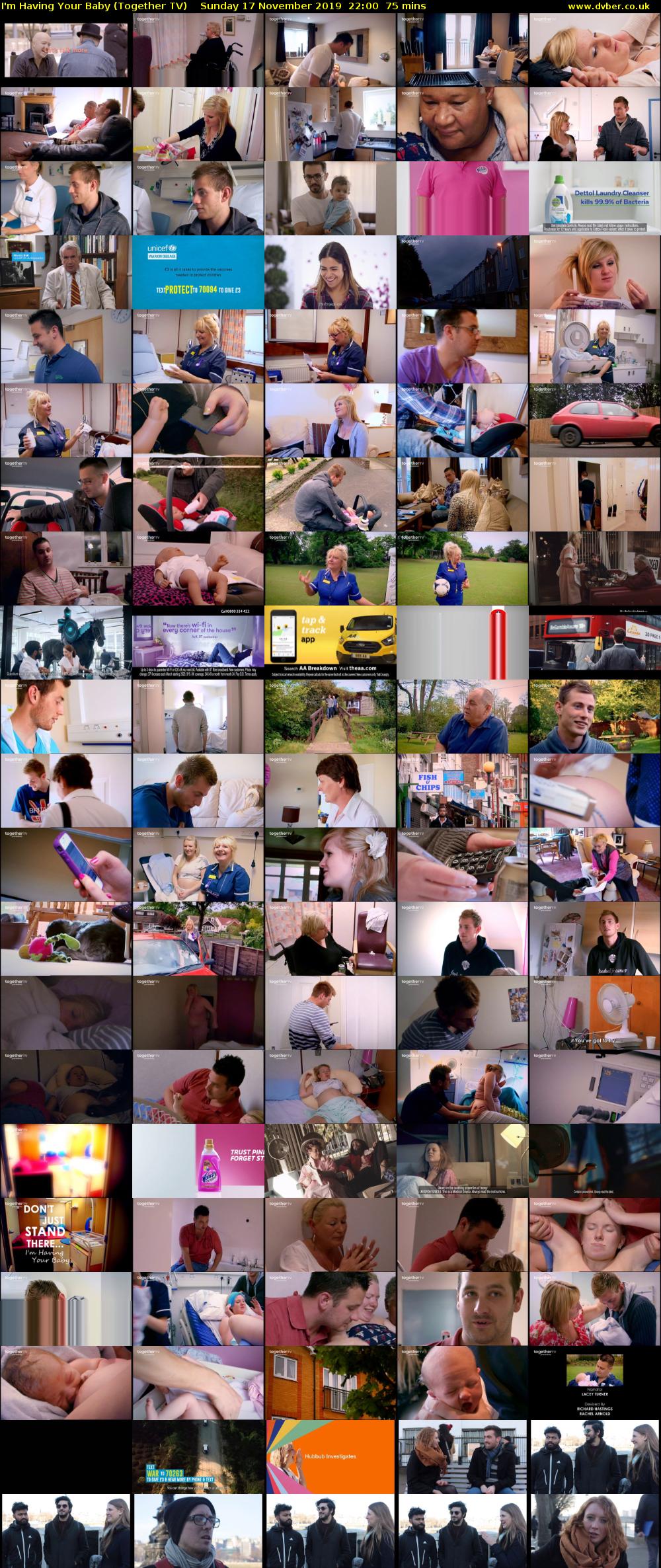 I'm Having Your Baby (Together TV) Sunday 17 November 2019 22:00 - 23:15
