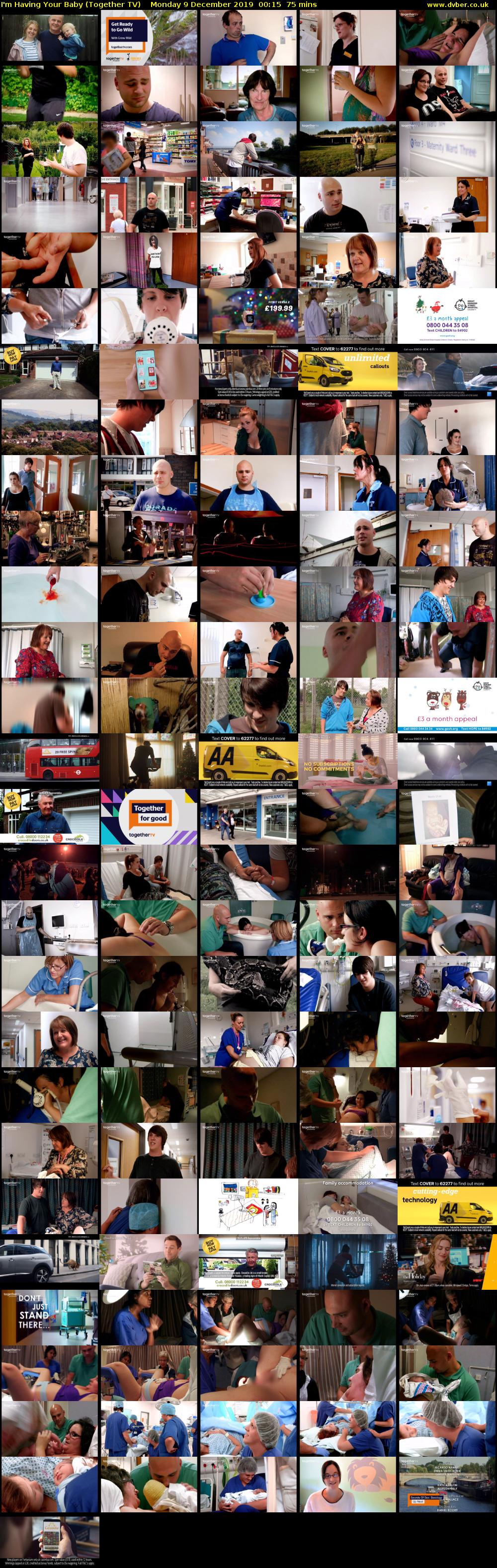 I'm Having Your Baby (Together TV) Monday 9 December 2019 00:15 - 01:30