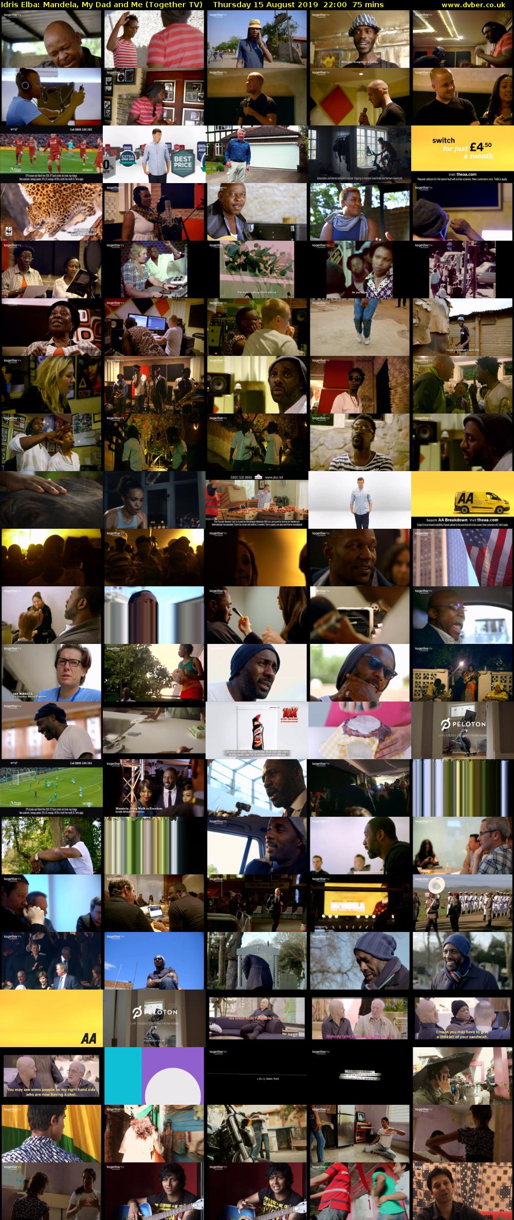 Idris Elba: Mandela, My Dad and Me (Together TV) Thursday 15 August 2019 22:00 - 23:15