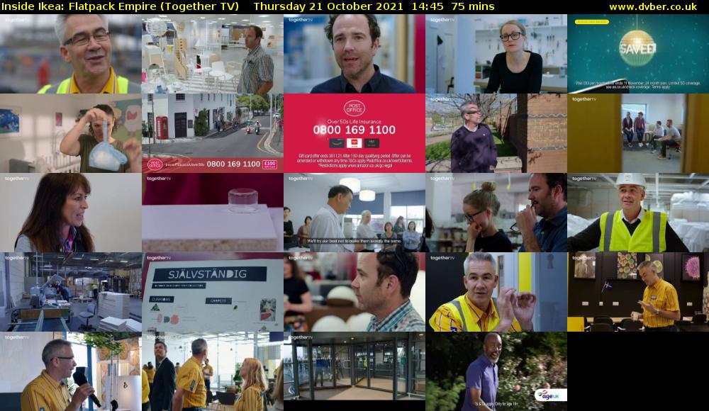 Inside Ikea: Flatpack Empire (Together TV) Thursday 21 October 2021 14:45 - 16:00