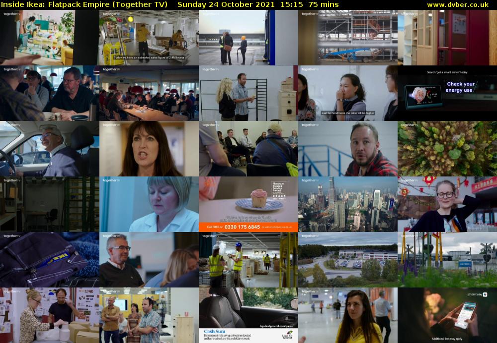 Inside Ikea: Flatpack Empire (Together TV) Sunday 24 October 2021 15:15 - 16:30