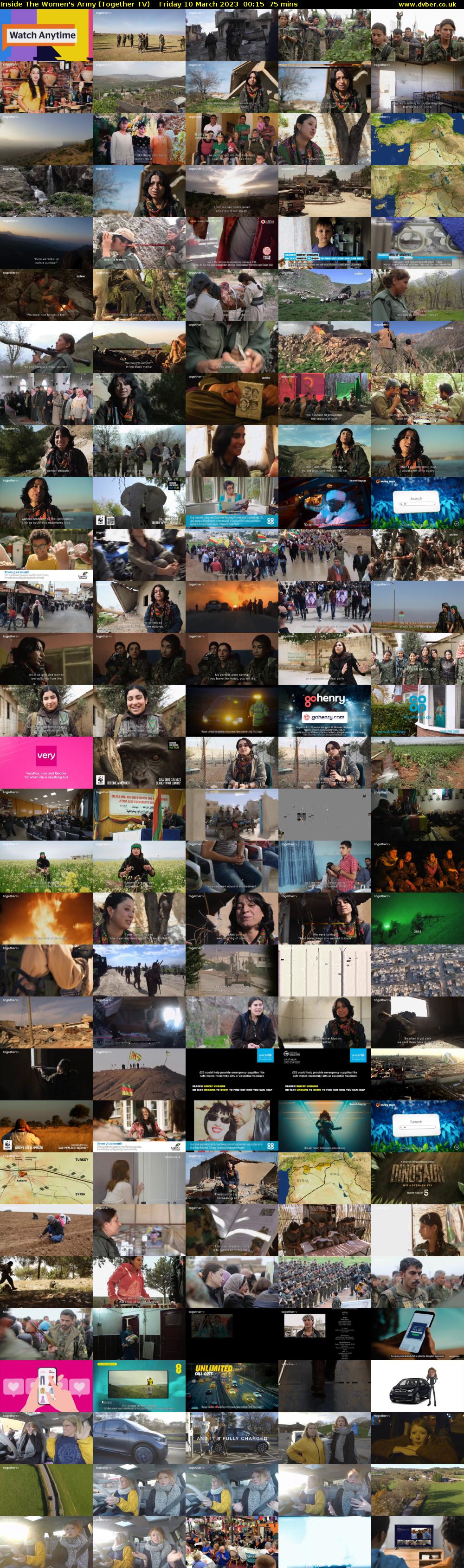Inside The Women's Army (Together TV) Friday 10 March 2023 00:15 - 01:30