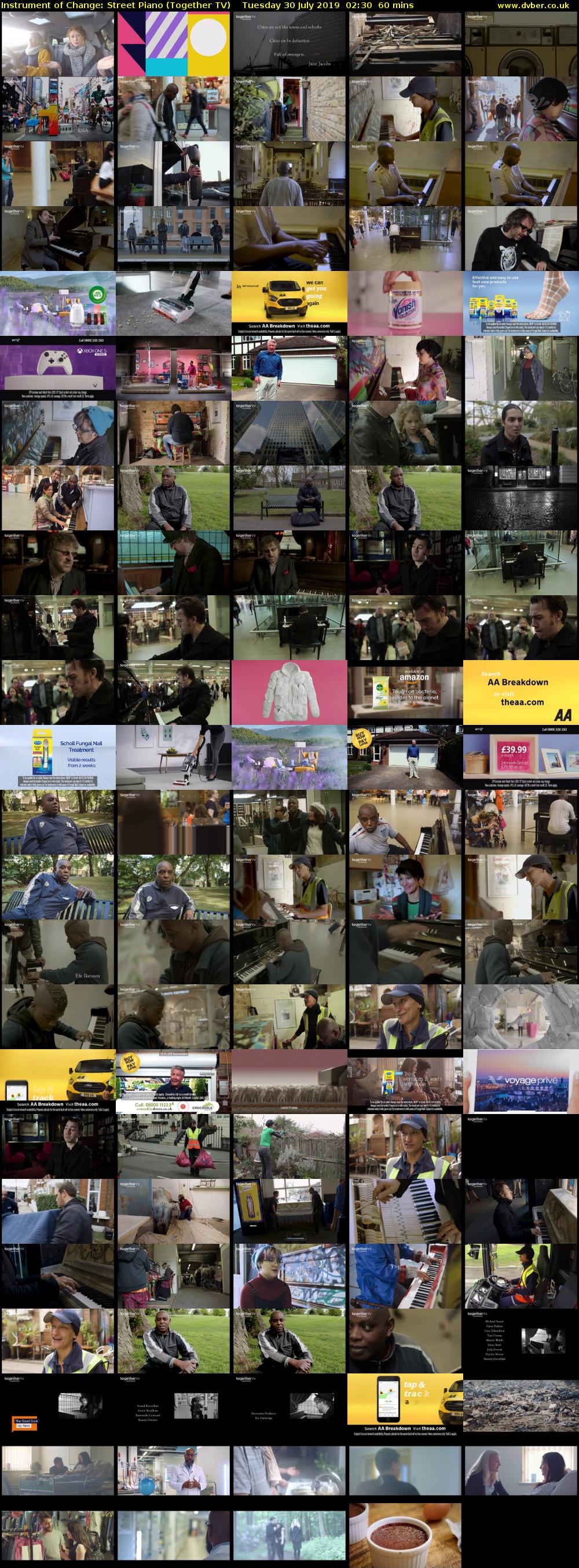 Instrument of Change: Street Piano (Together TV) Tuesday 30 July 2019 02:30 - 03:30