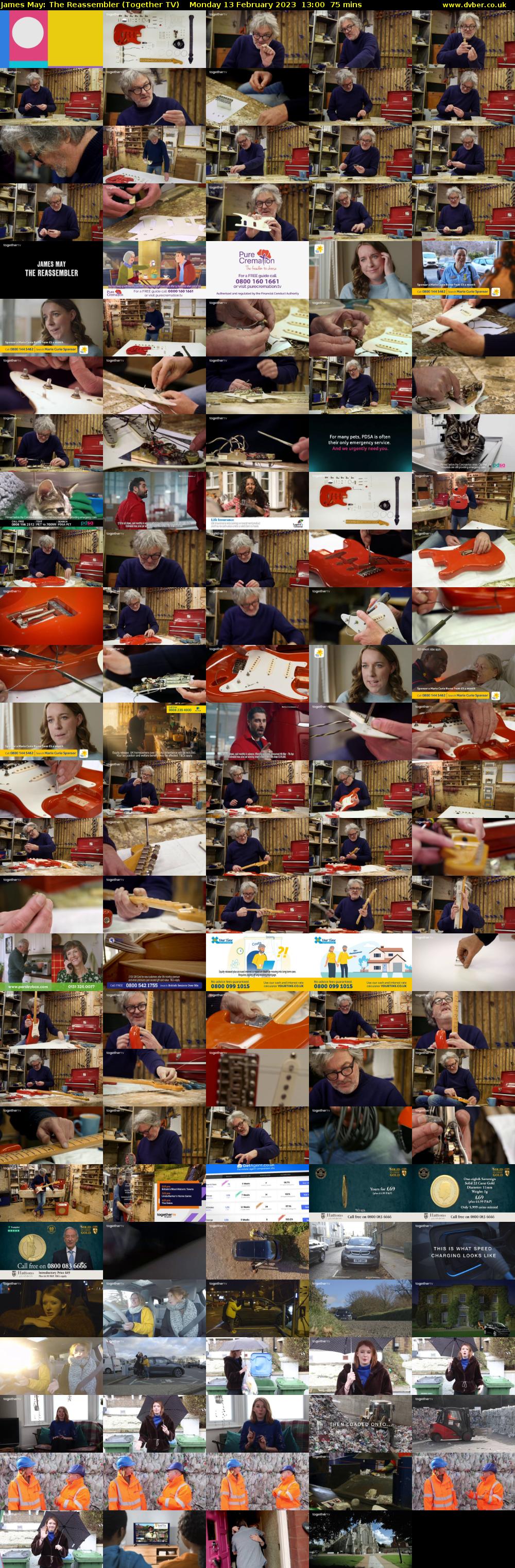 James May: The Reassembler (Together TV) Monday 13 February 2023 13:00 - 14:15