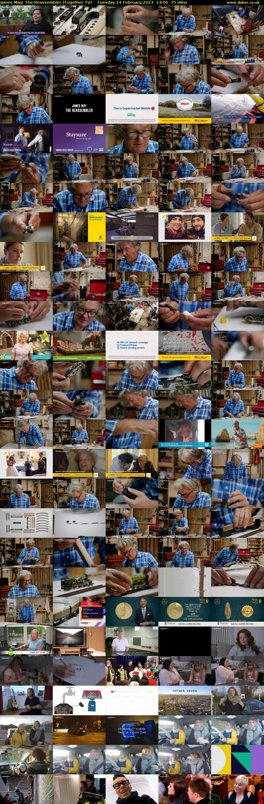 James May: The Reassembler (Together TV) Tuesday 14 February 2023 13:00 - 14:15