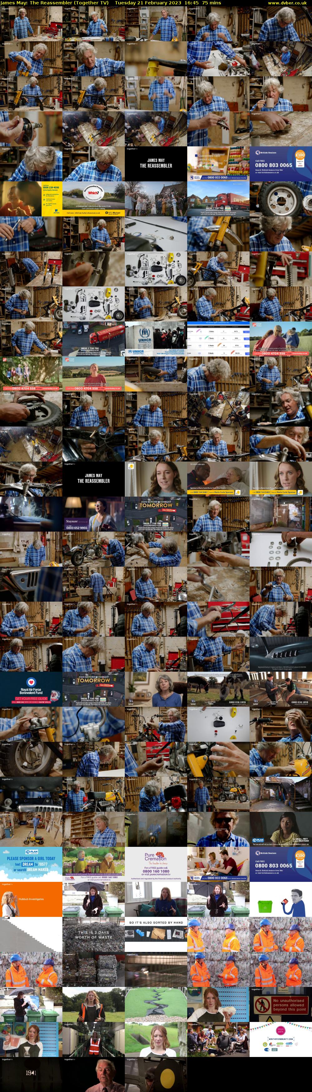 James May: The Reassembler (Together TV) Tuesday 21 February 2023 16:45 - 18:00