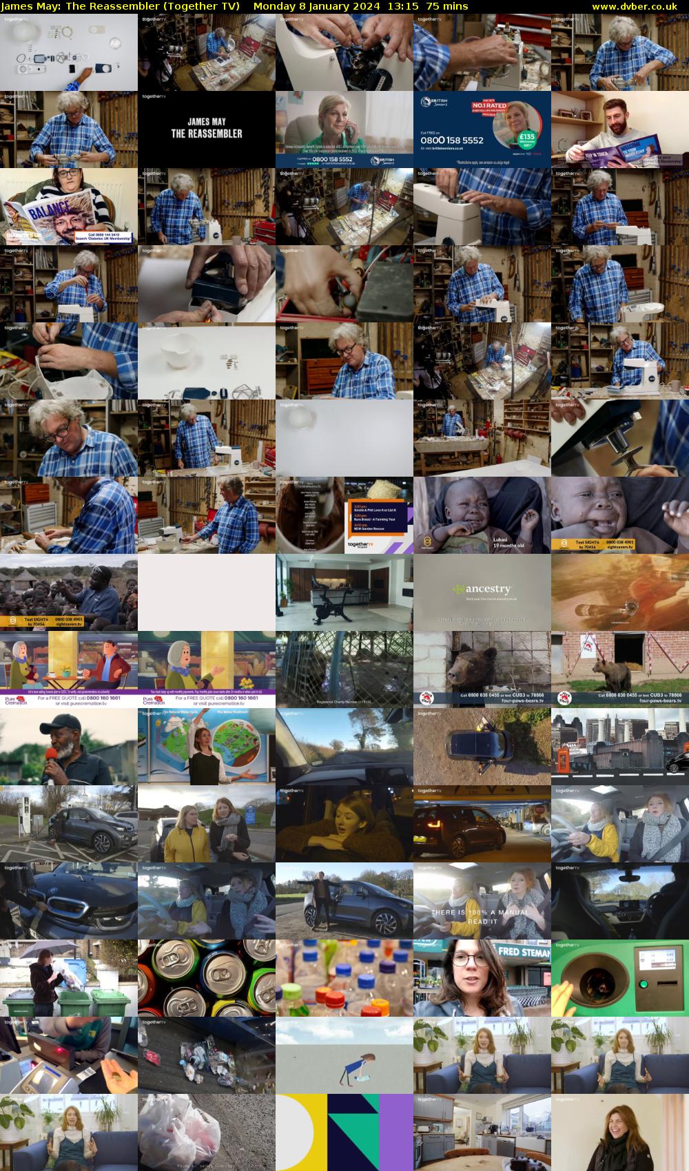 James May: The Reassembler (Together TV) Monday 8 January 2024 13:15 - 14:30