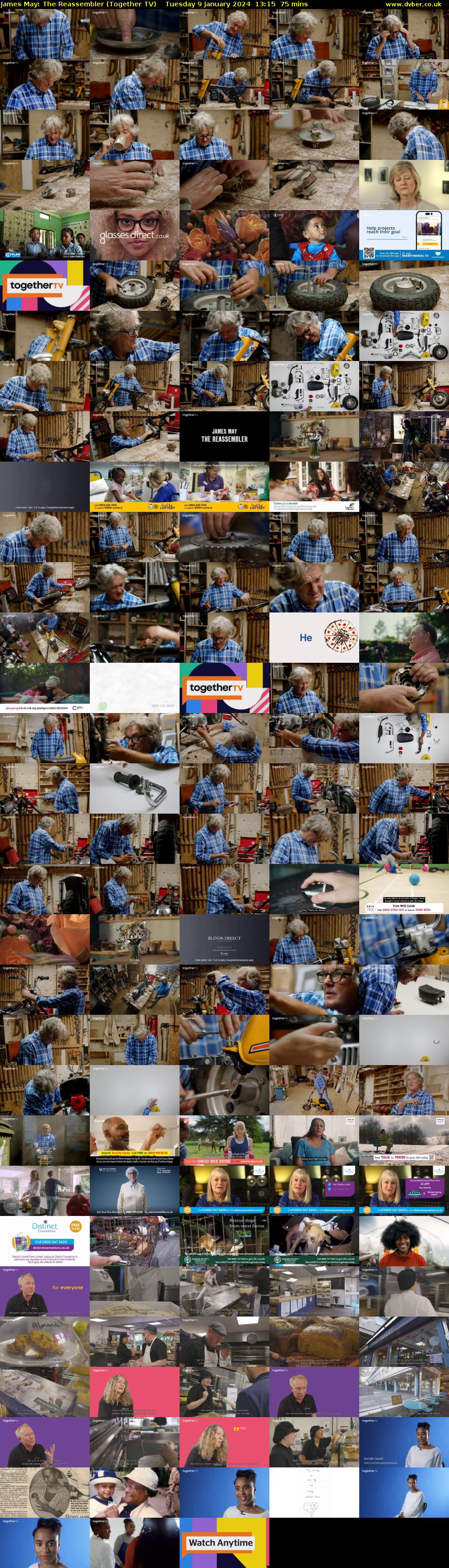 James May: The Reassembler (Together TV) Tuesday 9 January 2024 13:15 - 14:30