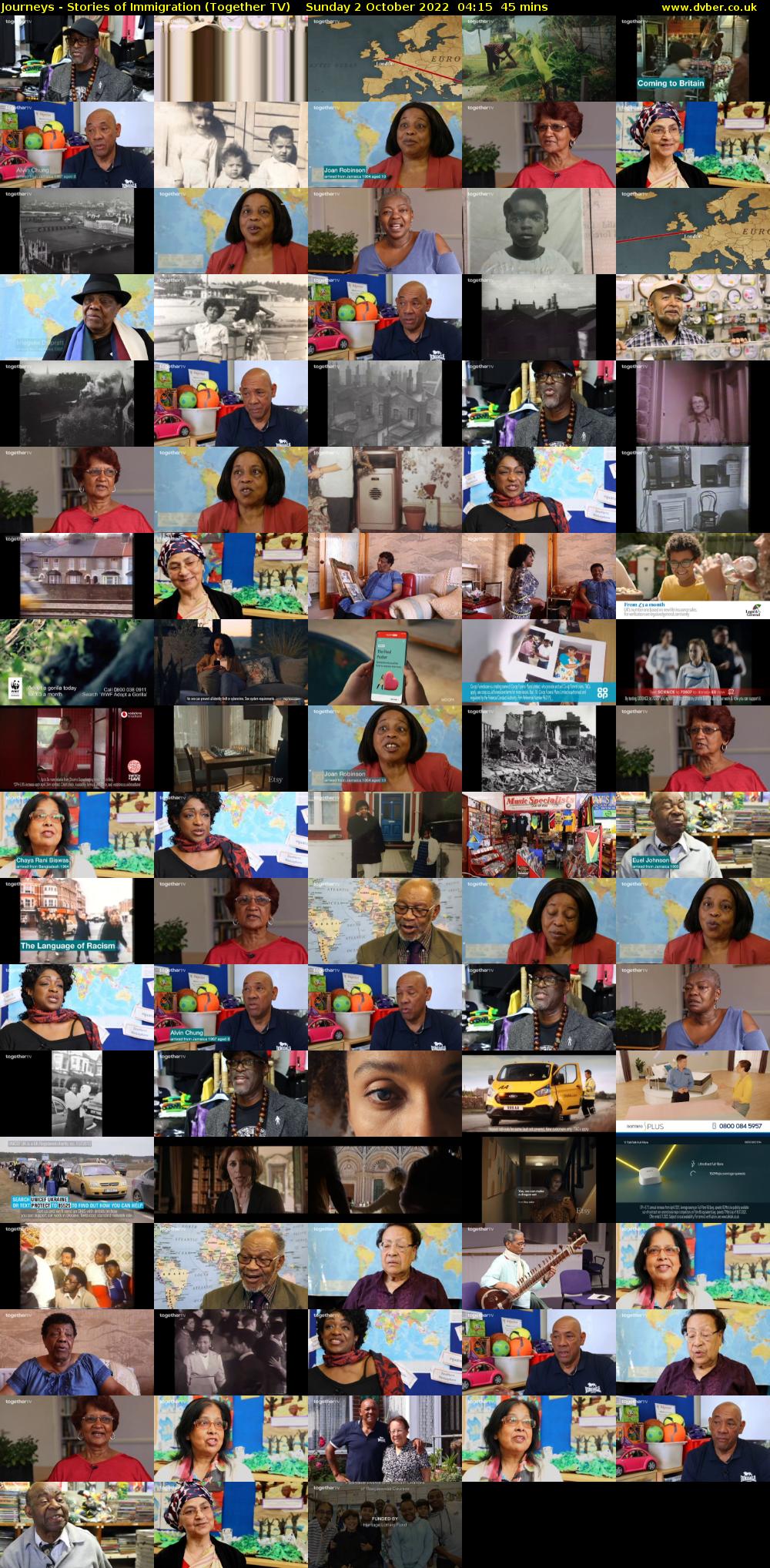 Journeys - Stories of Immigration (Together TV) Sunday 2 October 2022 04:15 - 05:00