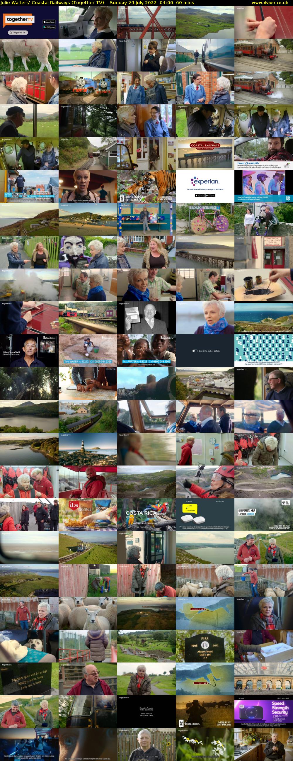 Julie Walters' Coastal Railways (Together TV) Sunday 24 July 2022 04:00 - 05:00