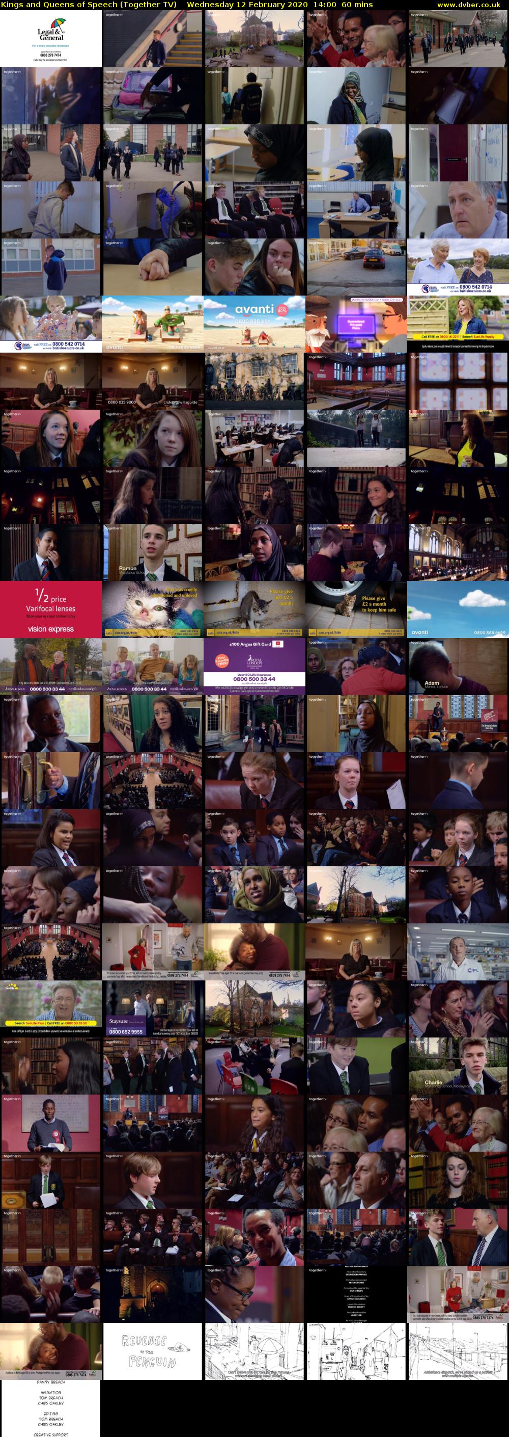 Kings and Queens of Speech (Together TV) Wednesday 12 February 2020 14:00 - 15:00