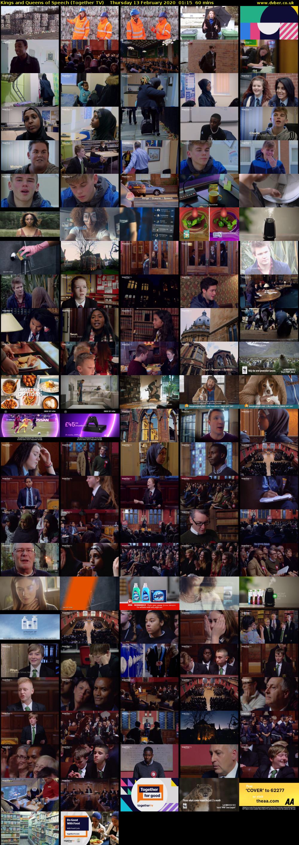 Kings and Queens of Speech (Together TV) Thursday 13 February 2020 01:15 - 02:15