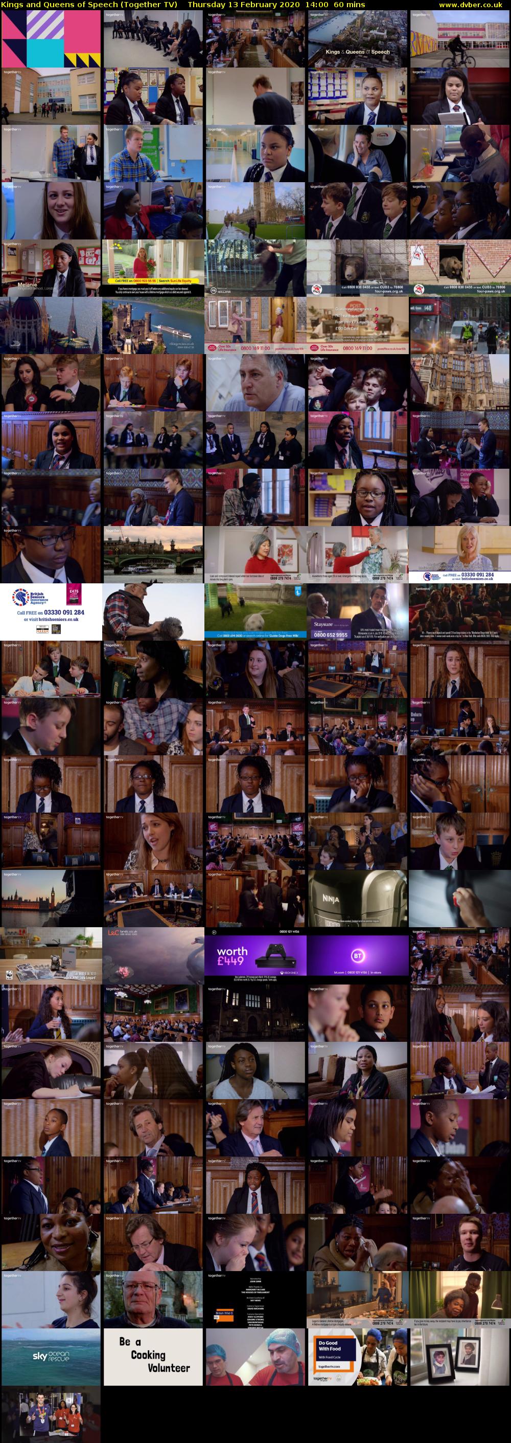 Kings and Queens of Speech (Together TV) Thursday 13 February 2020 14:00 - 15:00