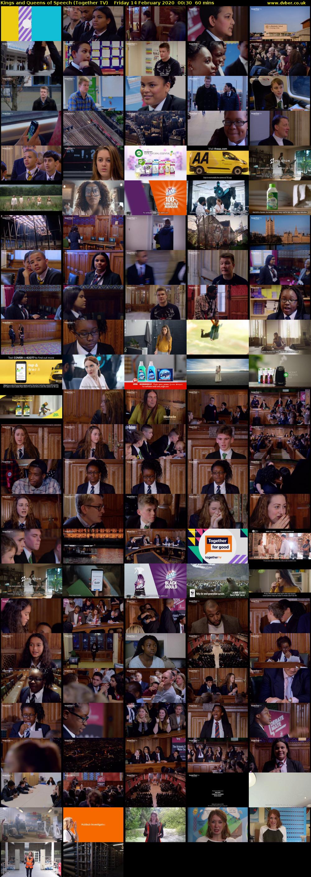 Kings and Queens of Speech (Together TV) Friday 14 February 2020 00:30 - 01:30