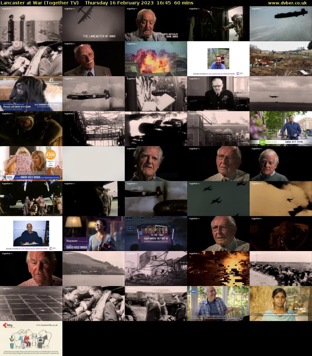 Lancaster at War (Together TV) Thursday 16 February 2023 16:45 - 17:45