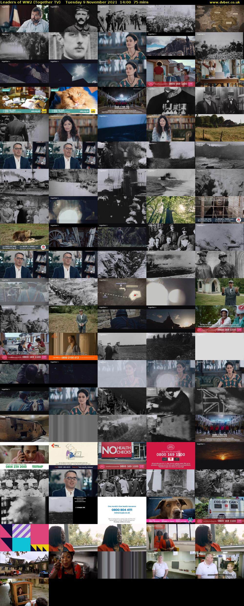 Leaders of WW2 (Together TV) Tuesday 9 November 2021 14:00 - 15:15