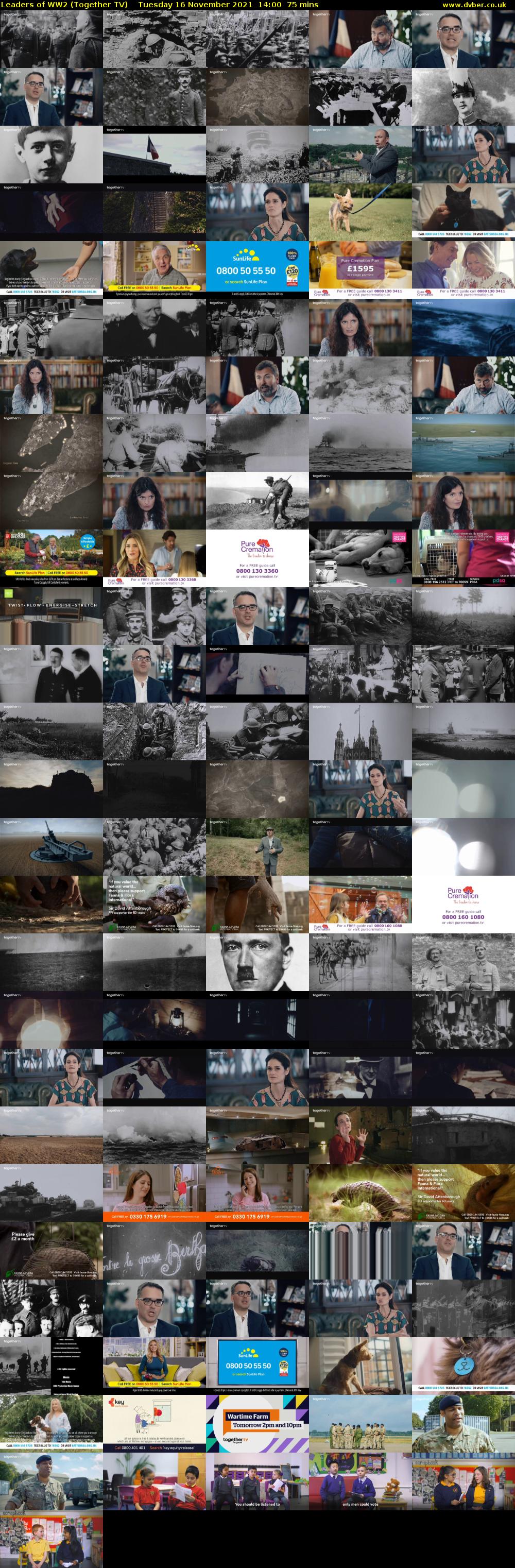 Leaders of WW2 (Together TV) Tuesday 16 November 2021 14:00 - 15:15