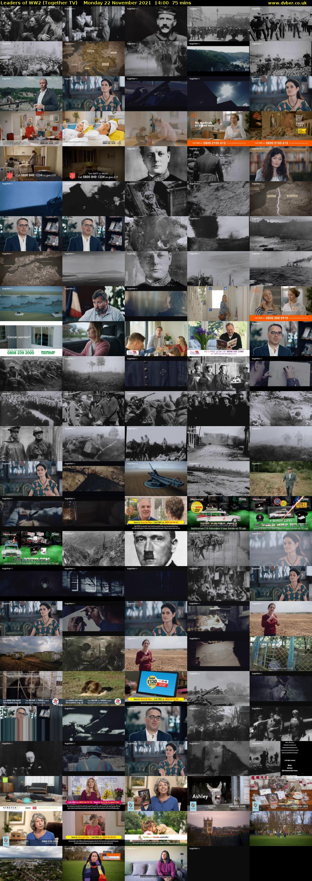 Leaders of WW2 (Together TV) Monday 22 November 2021 14:00 - 15:15