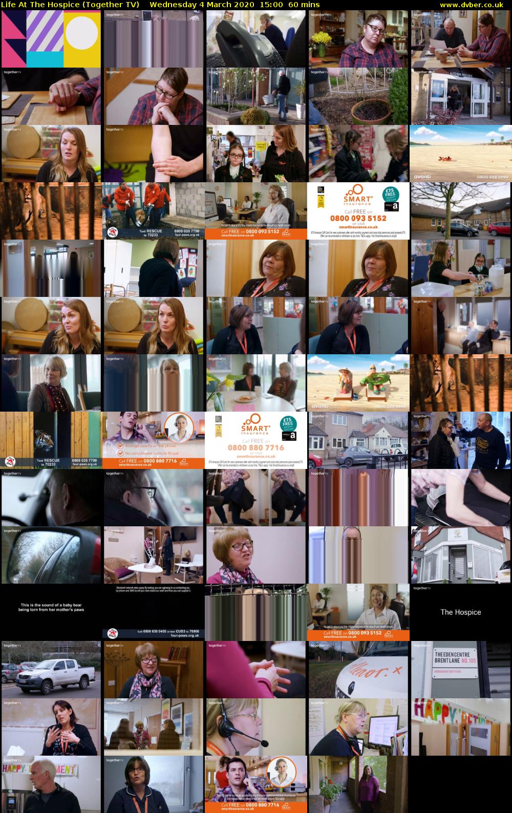Life At The Hospice (Together TV) Wednesday 4 March 2020 15:00 - 16:00