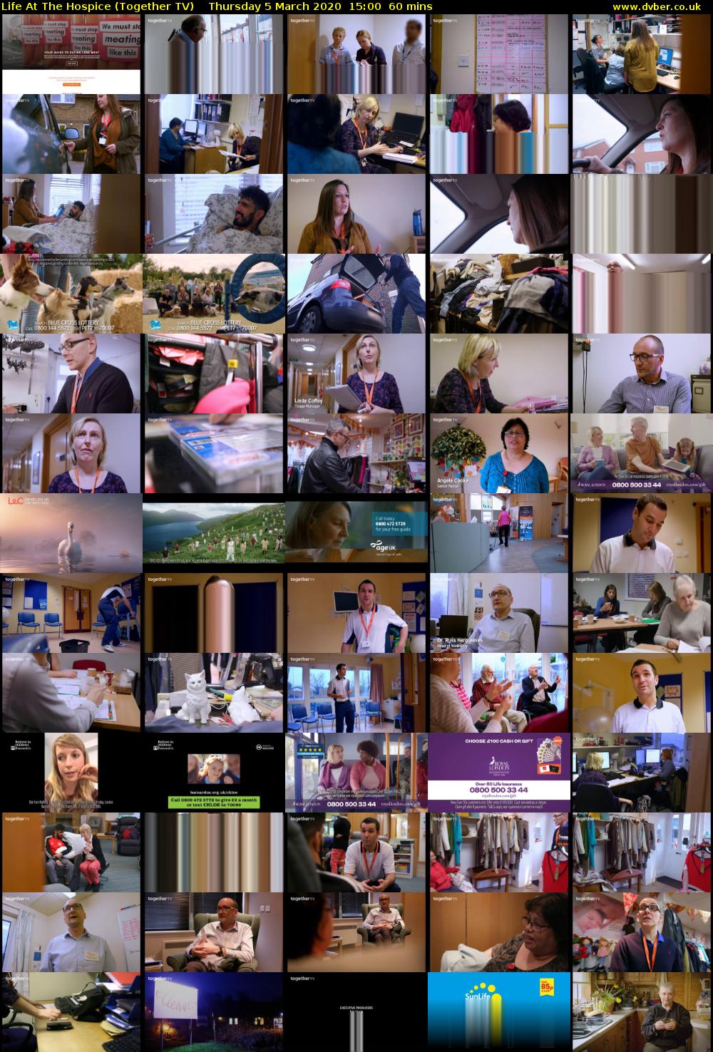 Life At The Hospice (Together TV) Thursday 5 March 2020 15:00 - 16:00