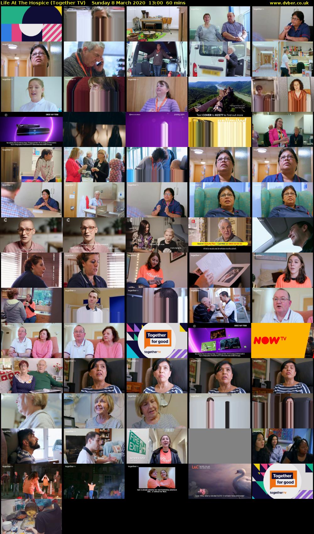 Life At The Hospice (Together TV) Sunday 8 March 2020 13:00 - 14:00