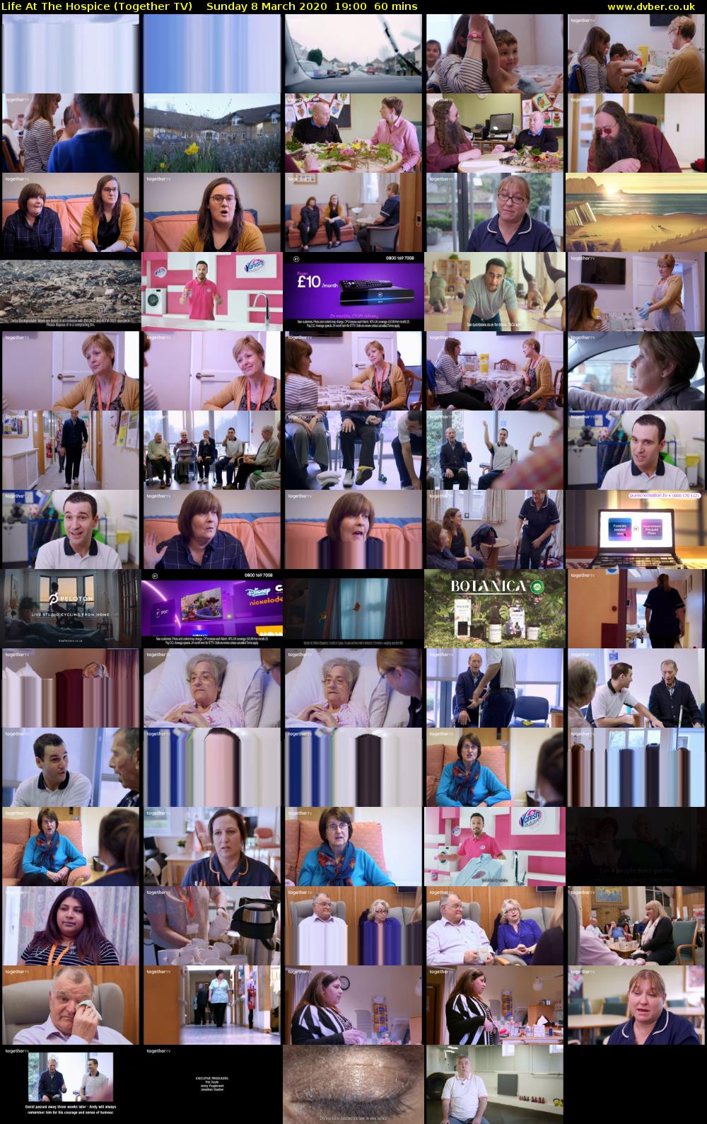 Life At The Hospice (Together TV) Sunday 8 March 2020 19:00 - 20:00